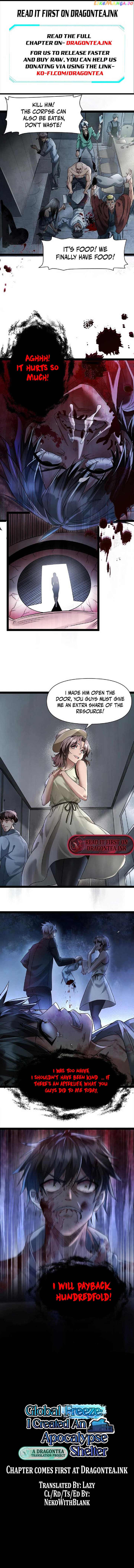 Global Freeze: I Created An Apocalypse Shelter Chapter 1 Image 1