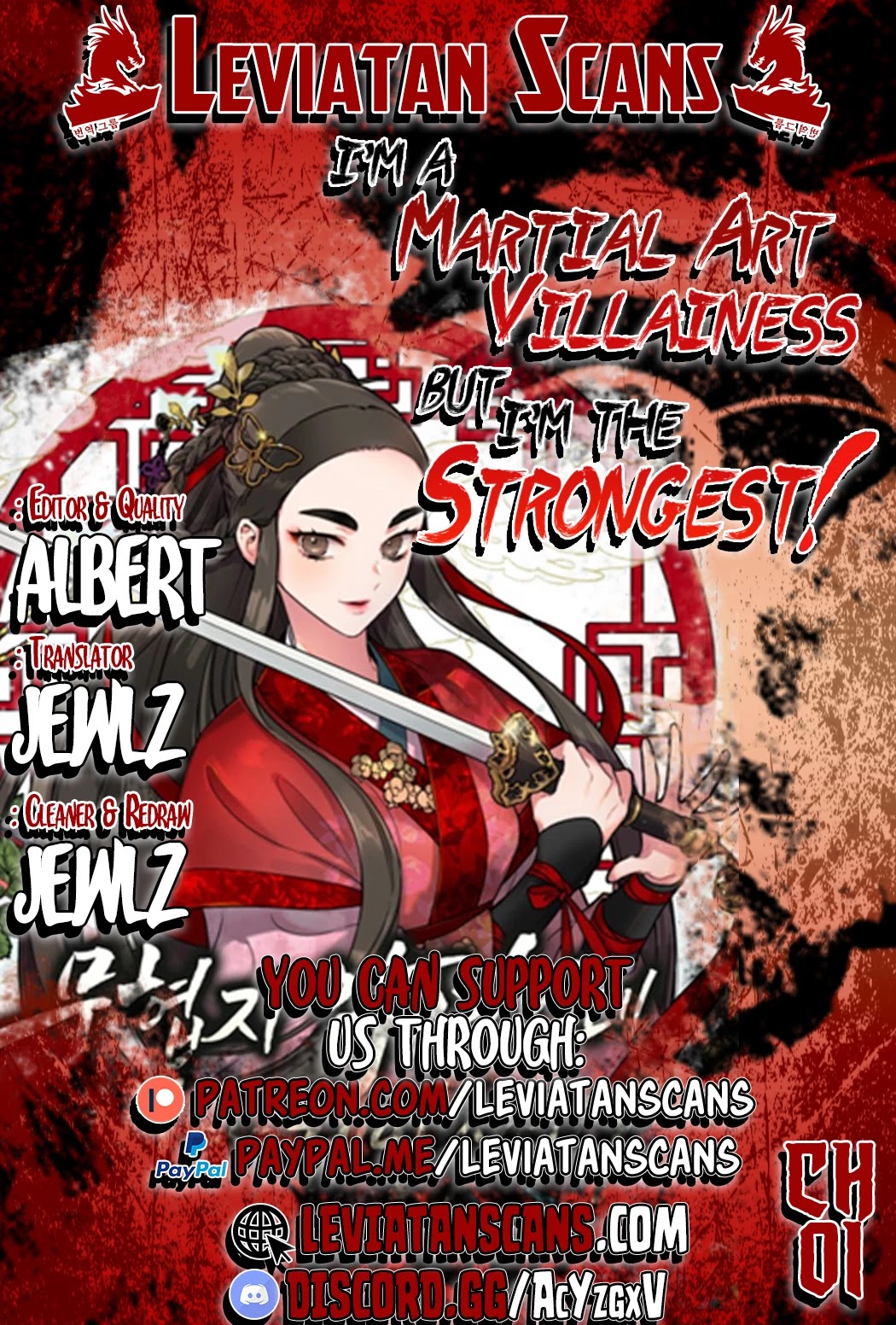 I’m a Martial Art Villainess but I’m the Strongest! Chapter 1 Image 1