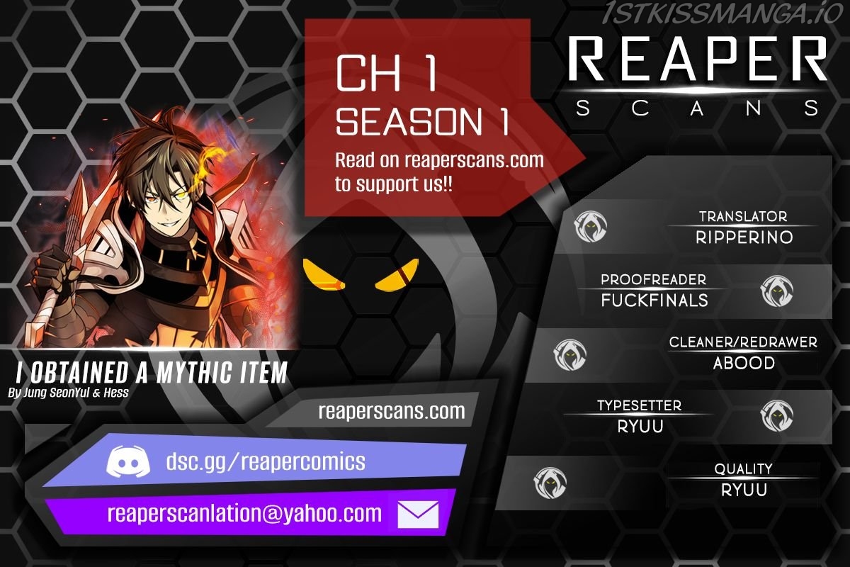 I Obtained a Mythic Item Chapter 1 Image 1